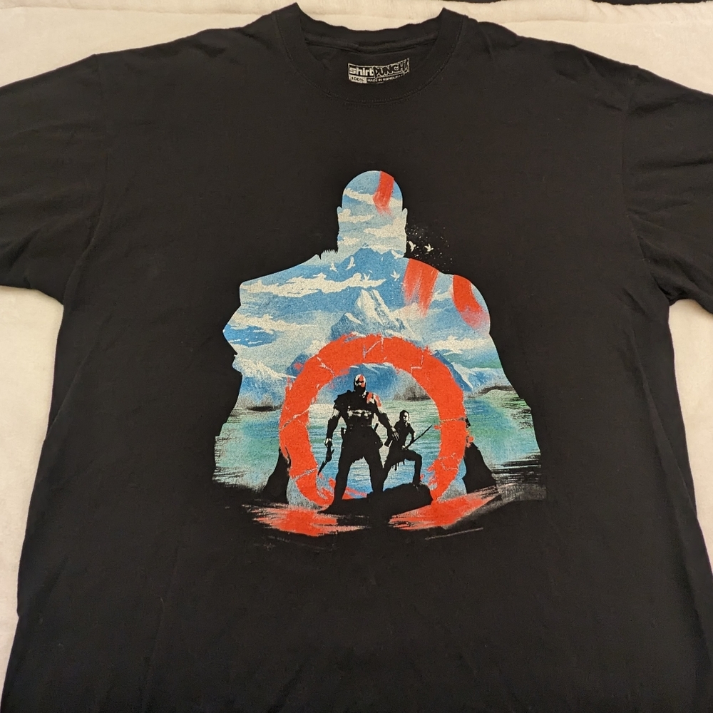 God of War Black XL Graphic T-shirt by Shirt Punch